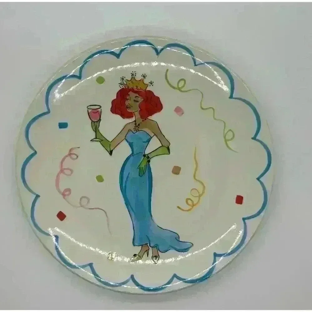 Kate Williams Design for Brylane Wishes - single plate Red Hair Princess Queen